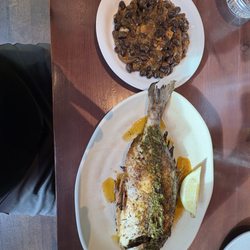 Turtle Bay - Sea Bream with a side order of black beans.