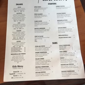 PizzaVola - Front of menu - Pizza Near Me - Cocoa Beach, Florida