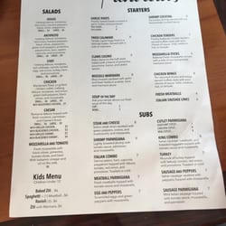 PizzaVola - Front of menu