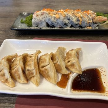 Fancy Sushi & Grill - Fried Gyoza and crunchy roll. - Sushi Bars Near Me - Jacksonville, Florida