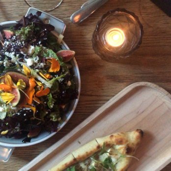 Byblos - fig salad, black truffle pide, and the nightingale sour cocktail - Mediterranean Near Me - Toronto, Ontario Byblos - fig salad, black truffle pide, and the nightingale sour cocktail - Mediterranean Near Me - Toronto, Ontario