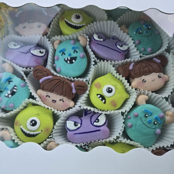 Little Macaron Bakeshop - Close up monsters inc movie - Macarons Near Me
