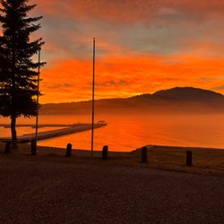 Winona Beach Resort - Foggy evening sunset!