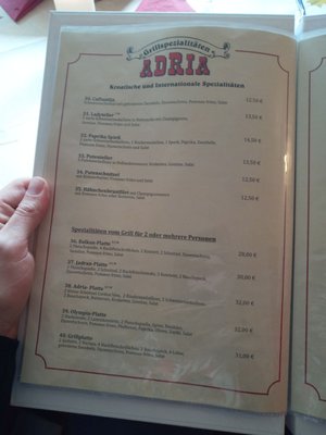 Menu photo 4 Adria Grill Braunlage, NI