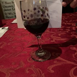 Glass of Merlot. Loved the wine glass. Glass of Merlot. Loved the wine glass.