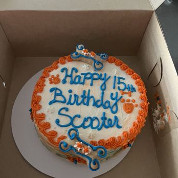 Barking Dog Bakery - 8 inch round dog birthday cake, peanut butter flavored. - Pet Stores Near Me - Oklahoma City, Oklahoma