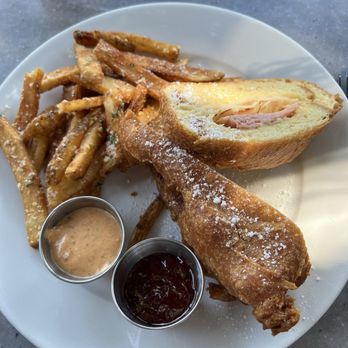 Cafe Orleans - Battered & Fried Monte Cristo Sandwich - Cajun/Creole Near Me - Anaheim, California Cafe Orleans - Battered & Fried Monte Cristo Sandwich - Cajun/Creole Near Me - Anaheim, California