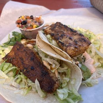 The Blind Tiger - Blackened Fish Tacos - Tacos Near Me - Bay Saint Louis, Mississippi