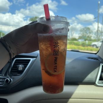 Pika Tea - Strawberry Kiwi Fruit Tea - Bubble Tea Near Me - Greensboro, North Carolina