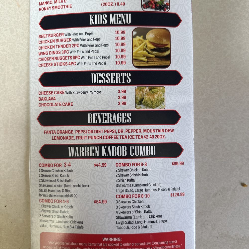 Warren Kabob - Mediterranean Near Me - Warren, Michigan