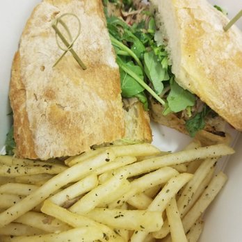 Kentro Greek Kitchen - Left over lamb sandwich and Kentro fries. - Greek Near Me - Fullerton, California