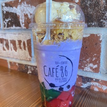Cafe 86 - Upside down halo halo - Desserts Near Me - Artesia, California