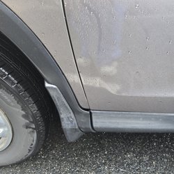 Iron Hill Auto Body - It's a picture of the damage done to my car door and the area that is damaged causing my car to squeak