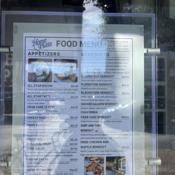 Home Plate - Menu outside. - Breakfast & Brunch Near Me - San Francisco, California Home Plate - Menu outside. - Breakfast & Brunch Near Me - San Francisco, California