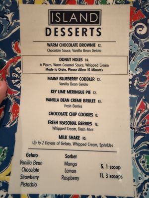 Menu photo 5 Island New York, NY Menu photo 5 Island New York, NY