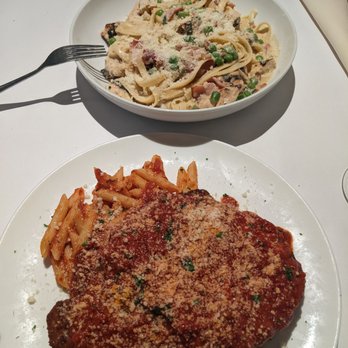 Cassarino's Restaurant - Chicken parm & fetuccini carbonara - Italian Near Me - Providence, Rhode Island
