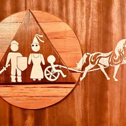 Oberon's Restaurant and Bar - Bathroom sign love it!