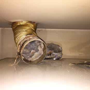 Vesta Cleaning - BAD Fire Hazard dryer vent  Thank GOD we got there on time - Heating & Air Conditioning/HVAC Near Me - Clifton, New Jersey