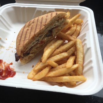 Simple Fare - Turkey Bacon Cheddar Panini with fries - Delis Near Me - Medford, Massachusetts