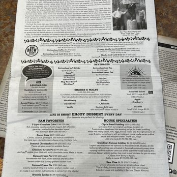 Black Bear Diner Burleson - Menu -drinks and desserts - Diners Near Me - Burleson, Texas Black Bear Diner Burleson - Menu -drinks and desserts - Diners Near Me - Burleson, Texas