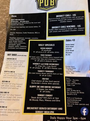 Menu photo 1 Port Orchard Pub Port Orchard, WA Menu photo 1 Port Orchard Pub Port Orchard, WA