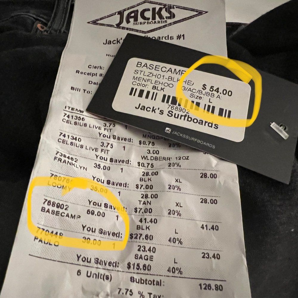 Check the price difference.  Isn't this illegal??    I hope they return my call and work this out.  I'll update my review if they do.