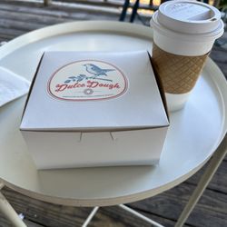 Dulce Dough Bakery - Sitting on the outside deck