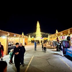 Part of the "Christmas market" - absolutely packed and ridiculously overpriced