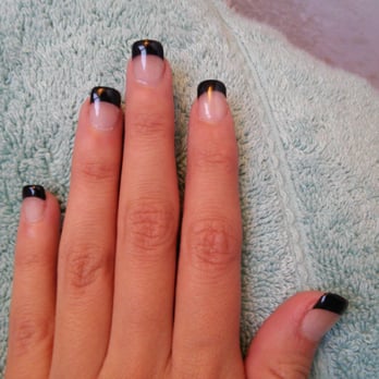 Jeanne's Nail Spa - Plain black tips. She took her time and was patient with me. Great work - Nail Salons Near Me - Milpitas, California Jeanne's Nail Spa - Plain black tips. She took her time and was patient with me. Great work - Nail Salons Near Me - Milpitas, California