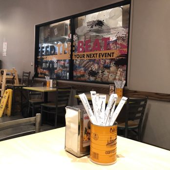 Tin Drum Asian Kitchen & Boba Tea Bar - Sandy Springs - View of the dining area. - Asian Fusion Near Me - Sandy Springs, Georgia Tin Drum Asian Kitchen & Boba Tea Bar - Sandy Springs - View of the dining area. - Asian Fusion Near Me - Sandy Springs, Georgia