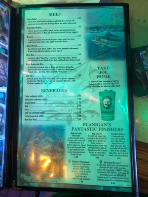 Menu photo 8 Flanigan's Stuart, FL