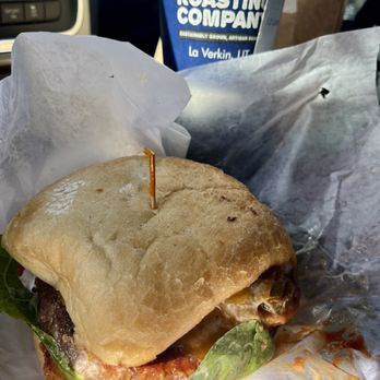 River Rock Roasting Co - Spicy pineapple burger - Coffee & Tea Near Me - La Verkin, Utah River Rock Roasting Co - Spicy pineapple burger - Coffee & Tea Near Me - La Verkin, Utah