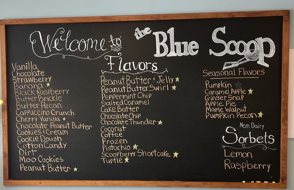 The Blue Scoop Logo