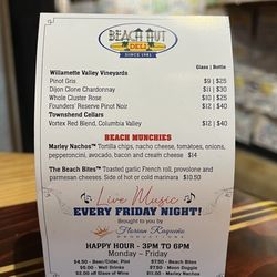 Beach Hut Deli - Menu