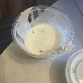 Epic Wings - Huge piece of plastic in my ranch sauce! Sick! - Chicken Wings Near Me - San Diego, California