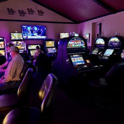 Vaqueros - The small casino inside.