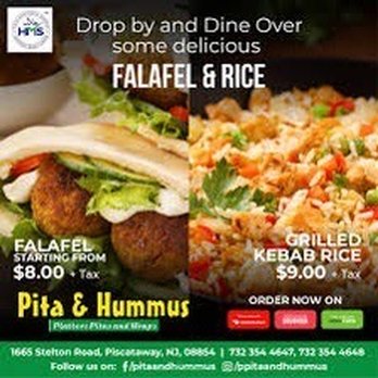 804 Halal Platters - Falafel and rice - Mediterranean Near Me - Piscataway, New Jersey