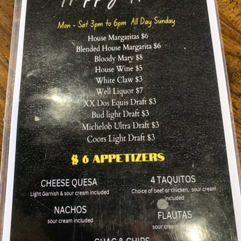 Chico's Tacos - Happy Hour menu - Mexican Near Me - Lake Havasu City, Arizona Chico's Tacos - Happy Hour menu - Mexican Near Me - Lake Havasu City, Arizona