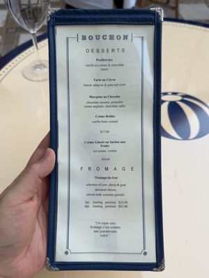 Menu photo 1 Bouchon Las Vegas, NV