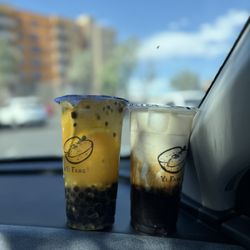 YiFang Taiwan Fruit Tea - Signature fruit tea / brown sugar boba with soy milk