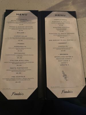 Menu photo 1 Fredo’s Bakersfield, CA Menu photo 1 Fredo’s Bakersfield, CA
