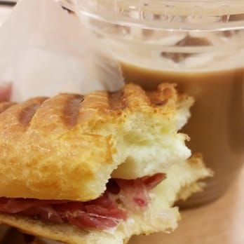 Da Capo - Brioche.... prosciutto and cheese, iced latte! - Wine Bars Near Me - New York, New York