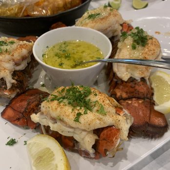 On The Hook - Lobster tails with garlic butter sauce - Cajun/Creole Near Me - Brea, California On The Hook - Lobster tails with garlic butter sauce - Cajun/Creole Near Me - Brea, California