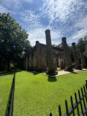Old Sheldon Church Ruins by null
