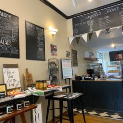 Inside counter.