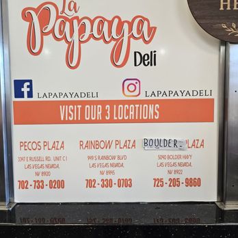 La Papaya Deli - Locations - Sandwiches Near Me - Las Vegas, Nevada La Papaya Deli - Locations - Sandwiches Near Me - Las Vegas, Nevada