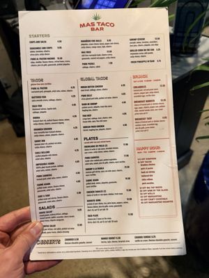 Menu photo 5 Mas Taco Bar Sacramento, CA