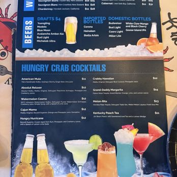 Hungry Crab - June 2026 menu - Seafood Near Me - Orlando, Florida