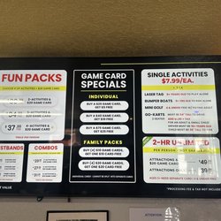 Funtrackers Family Fun Park - Prices