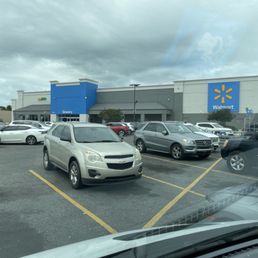 Exterior outside entrance of Walmart Supercenter - Parking - New Orleans, Louisiana Exterior outside entrance of Walmart Supercenter - Parking - New Orleans, Louisiana
